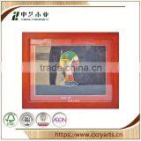 on Sale Accept OEM Rustic Hinging 8 Inch Pine Guitar Shaped Wooden Photo Frame thumbnail-1