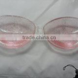 Sexy ladies nude and clear high quality silicone free bra