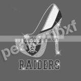 Hotsale Raider High Heel PU Vinyl Heat Transfers Glitter Hot Fix Motif thumbnail-1