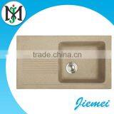 Topmounted Quartz Stone Single Bowl Kitchen Sink Wash Sink With the High Quality thumbnail-2