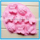 Hot Sale FDA Silicon Soap Mold Insect Shaped 8 Cavities Cake Mold thumbnail-1