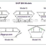 Skip container 4 - 15 cbm cbm