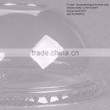 Custom Disposable PS Plastic Clear Dome Lid With Hole for Clod Drink Cup thumbnail-6