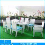 Synthetic Outdoor Furniture Elegant Rattan Patio Wicker Dining Table and Chair ( FT002+FC006) thumbnail-2