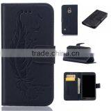Double Embossed Phone Case Leather Back Cover Flip Phone Hull for Samsung S5 thumbnail-6