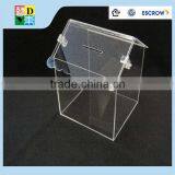 2015 Simple Design Acrylic Donation Box Acrylic Custom Design Donation Box PMMA Material Donation Box thumbnail-2