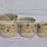 Fashion and Beautiful Canvas Storage Basket With Handle thumbnail-1