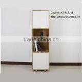 Single Design Natural Bamboo Tall Thin Storage Cabinet Beside Wall thumbnail-2