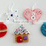 High Quality Fashion New Design Polyester Felt Wholesale Christmas Hanging Ornament Suppliers Manufacturer in China OEM ODM