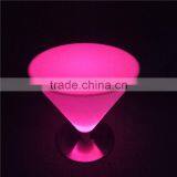 Cheap Wholesale Victorian Furniture Color Changing Glass Bar Table With Inbuilt LEDs for Pub and Strip Club thumbnail-5