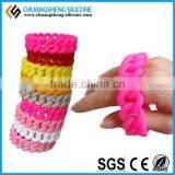 2015 Wholesale Fashion Twist Braided Silicone Bracelet ,wristband China thumbnail-3