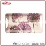 Brand New Factory Manufacturing Polished 100% Melamine Stackable Antique Plastic Serving Tray thumbnail-1