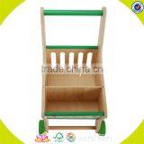 Wholesale Supermarket Child Size Wooden Toy Kids Shopping Cart W16E068-S thumbnail-5