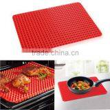 Pyramid Pan Non Stick Fat Reducing Silicone Cooking Mat Oven Baking Tray Sheets thumbnail-2