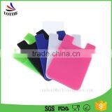 Universal Silicone Smart Wallet Mobile Card Holder Durable Soft Silicone Sticky Mobile Phone Case Card Holder thumbnail-6