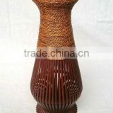 Bamboo flower pot, wooden flower pot.