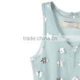 Printed Metallic Flowers Girl Tulle Party Dress Kids Frocks Neck Designs Childern Frock Model HSd5178 thumbnail-4