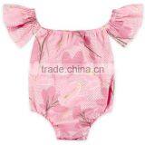 Summer Infant Girls off Shoulder Romper Floral Short Alls thumbnail-2