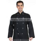 Custom Restaurant Uniform Designs Japanese Restaurant Uniform Of Black Chef Coat thumbnail-5