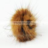 CX-A-53 Genuine Rex Rabbit Fur Flower Five Finger Ring thumbnail-3