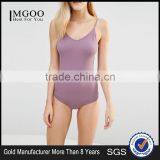 Hot Summer Sexy Women Cut Out Back Halter Bodysuit Plain Style Silm Fit Playsuit Custom Design One Piece Jumpsuit thumbnail-1