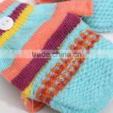 TC13023 Wholesale Knit Kids Gloves New Style Cheap Winter Fleece Long Gloves for Kids thumbnail-6