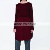 Lady Evening Formal Pattern Long Sleeve Dress thumbnail-1