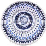 Cotton Custom Reactive Printed Round Beach Towel thumbnail-1
