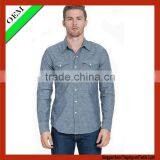 2015 High Quality Jean Shirt With Long Sleeve OEM thumbnail-1