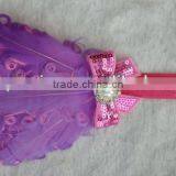 Rhinestone Curly Feather Headband Baby Headband Infant Hedband Wholesale thumbnail-1