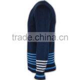 ISO9001/BSCI Manufature Popular Navy Blue Fitted Pullover Cardigan Sweater thumbnail-3