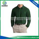 Dry Fit Quality Long Sleeve Golf Polo Shirt Embroidered thumbnail-1