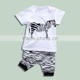 Wholesale Summer Cotton Printing Boys Kids t Shirt With Pants Set thumbnail-2