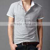 OEM Contrast Collar Polo Shirt Design for Men thumbnail-1
