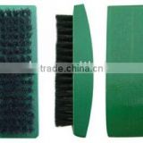 High quality Green wooden handle bristle shoe brush
