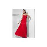 A-line Halter Floor-length Chiffon Jessica Mcclintock Prom Dresses thumbnail-1