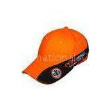 Orange Custom Cotton Baseball Caps Snapback Baseball Hats 6 Panel thumbnail-1