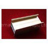 Gold Electrophoresis Extruded Aluminum Profile With 0.6-1.2mm Wall Thickness ISO14001