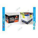 Supermarket Black Cardboard Dump Bin , CMYK Cardboard Display Units thumbnail-1