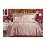 Contemporary Tencel Bedding Luxury Bed Linens Silk Quilt Pink Pillowcase