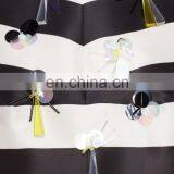 High Quality Voluminous Silhouette Open Back Ribbon Tie Sleeveless Stripe Girls Top (16110805) thumbnail-6