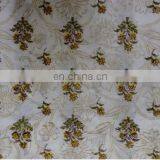 Indian Hand Block Printed Cotton Fabric Floral Print Jaipuri Sanganeri Fabric / Fabric / 100% Cotton Fabric thumbnail-3