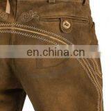 Bavarian Lederhosen, Kniebund Hosen, Men Ledersosen Trachten Lederhosen Leather Pants With Suspenders ( Bavarian Garments) thumbnail-2