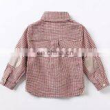 T-BSS005 Boy Cufflink Stylish Flannel French Style Shirts thumbnail-6