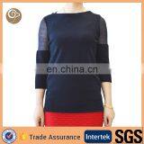 Women Fashion Wholesale Knitted Cashmere Sweater India thumbnail-1