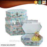 Small Hexagonal Craft Cardboard Suitcases thumbnail-5