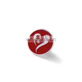 Custom Light Round Fill in Color Metal Pin Badges for Sale