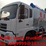 Factory sale dongfeng 10tons hydraulic discharging animal feed delivery truck for sale