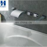 Chrome LED Wall Mount Water Mixer Tap Waterfall Faucet Basin Sink Bathtub Tap thumbnail-3