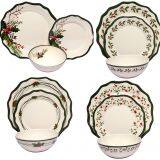 Competitive Price 12pcs Flower Shape Dinnerware Plastic Plates Asian Japanese Korean Dinner Set With Flower Print thumbnail-5